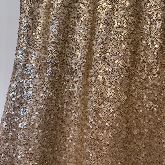 Dress The Population Women’s Lucy Sequin Mini Dress in Brushed Gold Size Medium - Picture 5 of 13